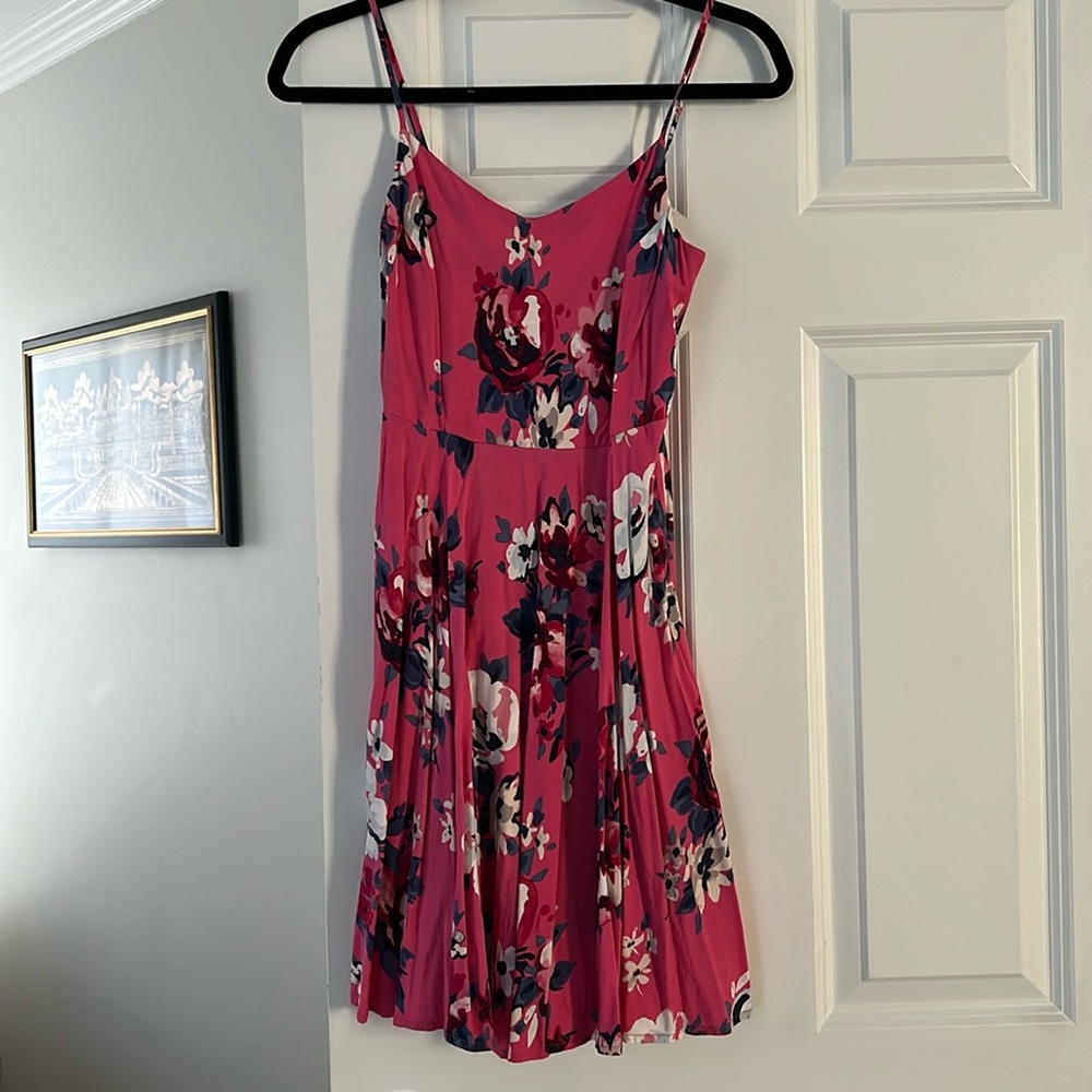 Pink floral dress